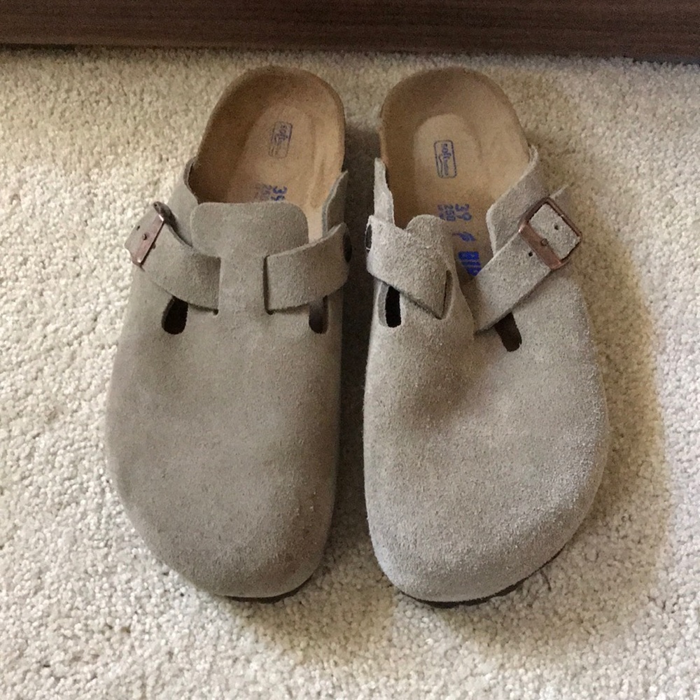 Tan Birkenstock Clogs